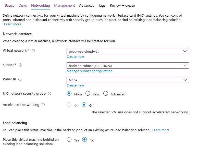 configure network