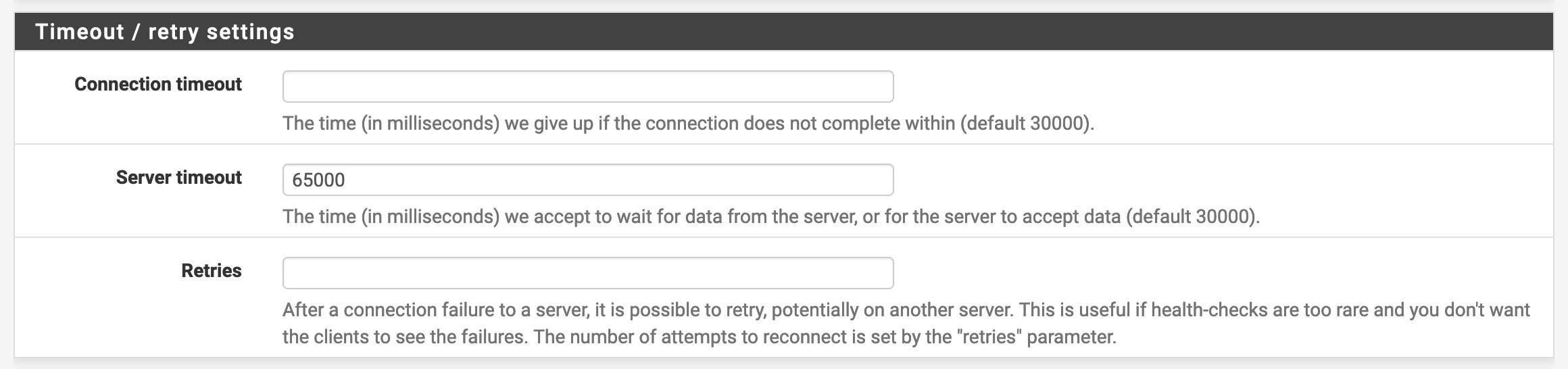 HAProxy backend