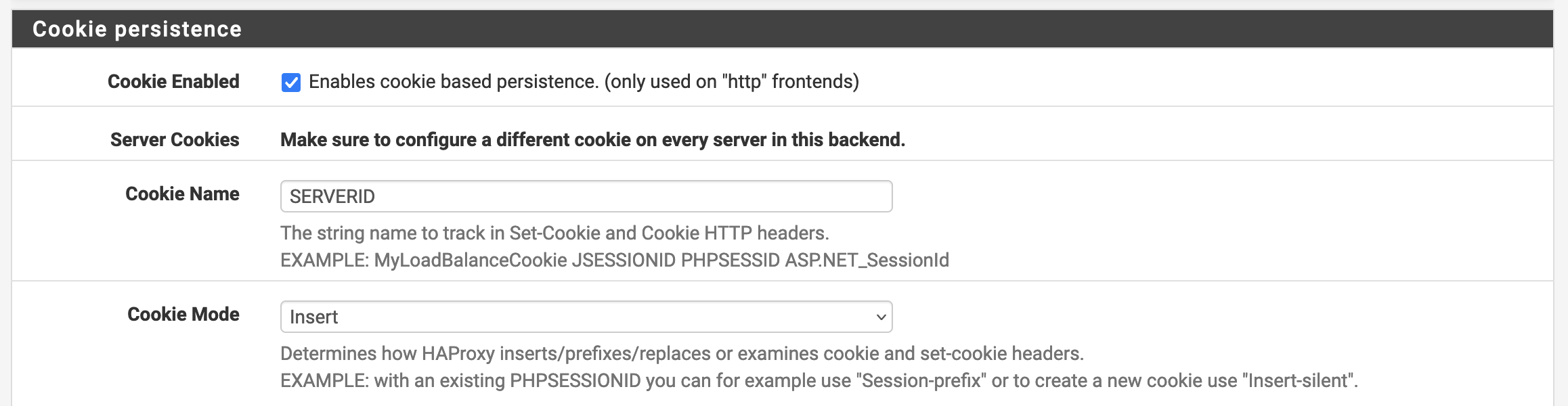 HAProxy backend