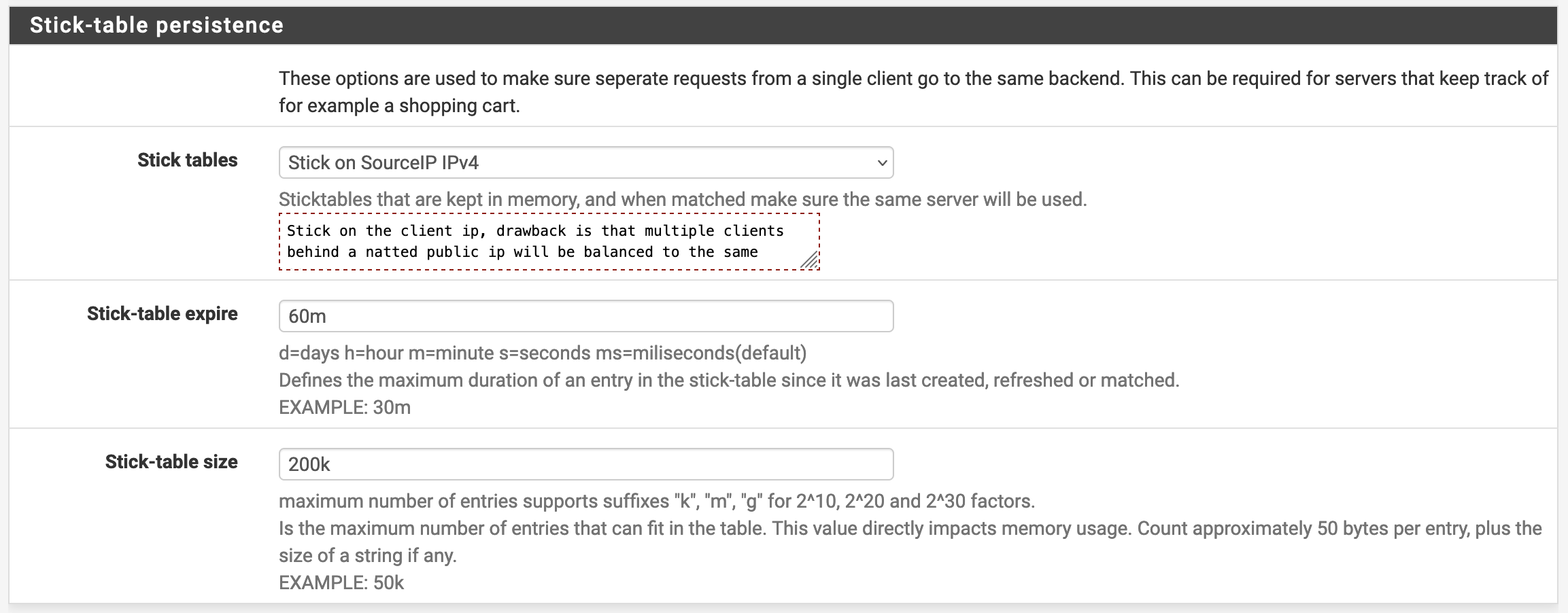 HAProxy backend