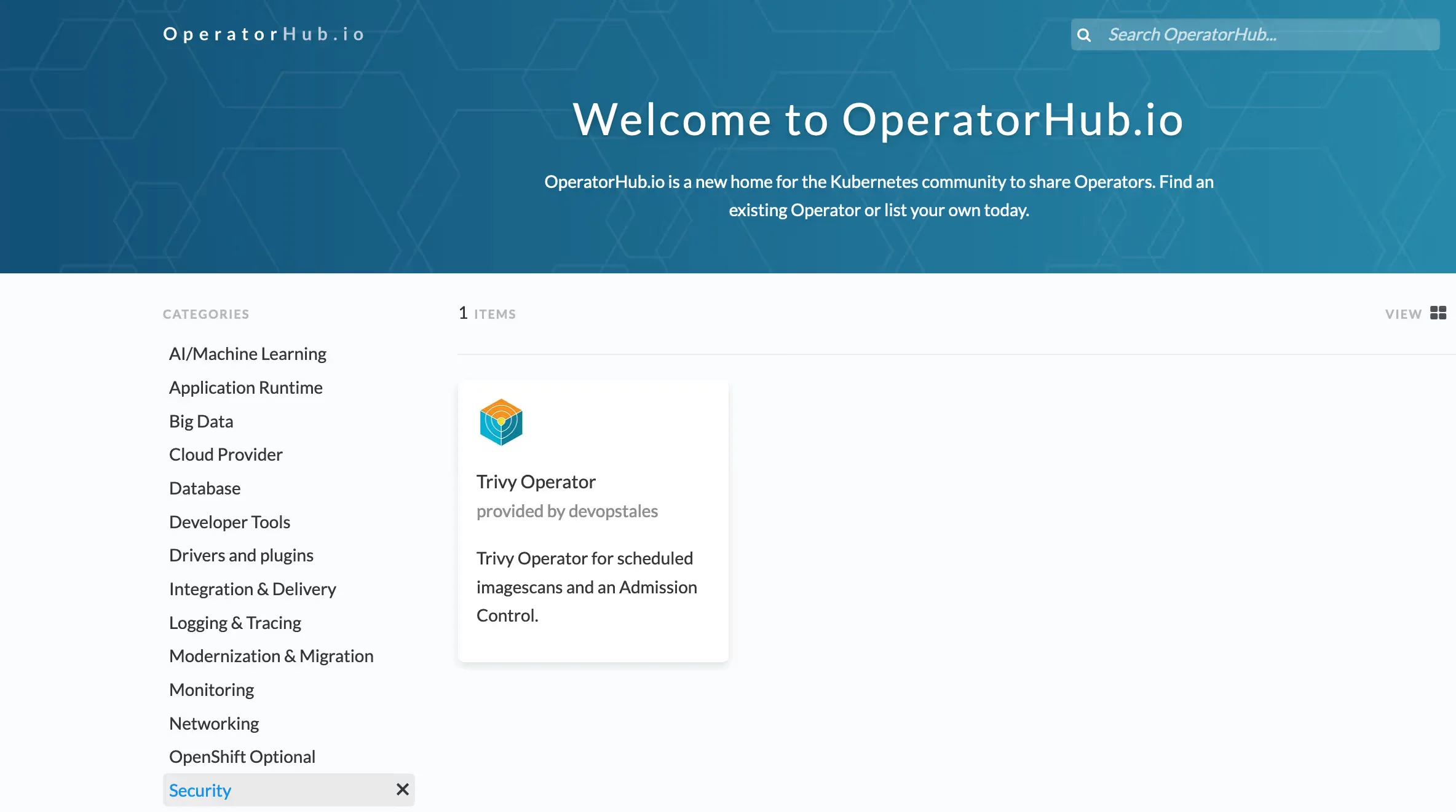 OperatorHub