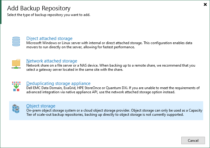 veeam backup copy to aws s3