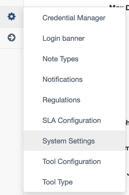 Application settings